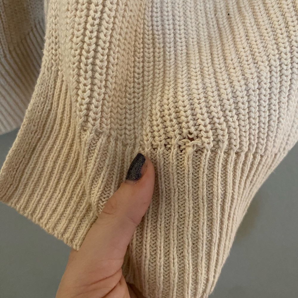 Universal Thread Cream Open-Front Knit Cardigan - Picture 5 of 7